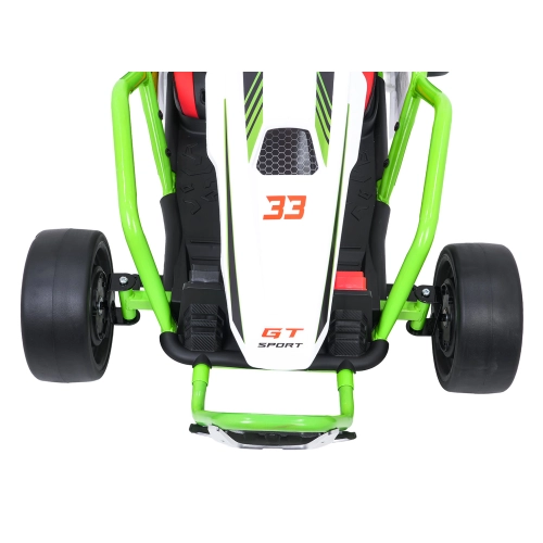 u Gokart na akumulator dla dzieci TORNADO z Funkcją Driftu Zielony DM-108